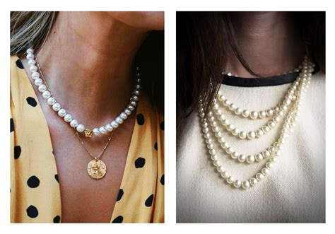 how to wear pearls like chanel|old fashioned pearl necklace.